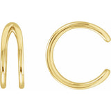 14K Yellow Gold Ear Cuff