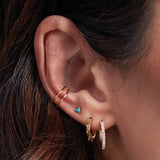 14K Yellow Gold Ear Cuff
