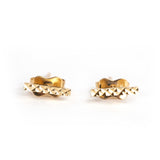 Mini Textured Bar Stud Earrings