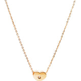 Gold Heart CZ Necklace