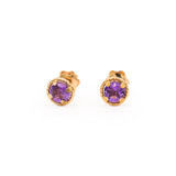 Amethyst Stud Earrings
